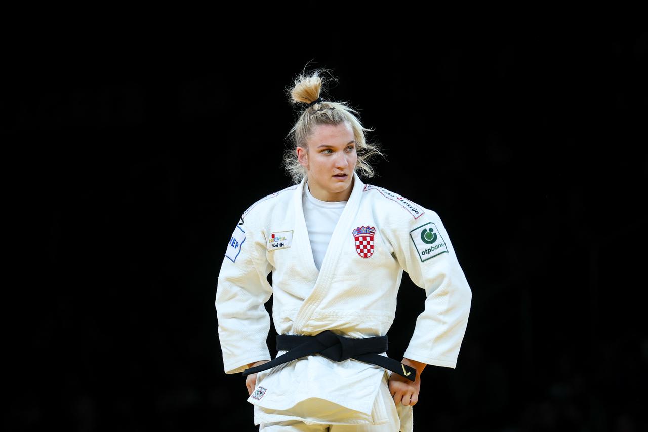 Zagreb: Judo Zagreb Grand Prix 2025., borba za broncu -70kg, Lara Cvjetko - Aleksandra Andric