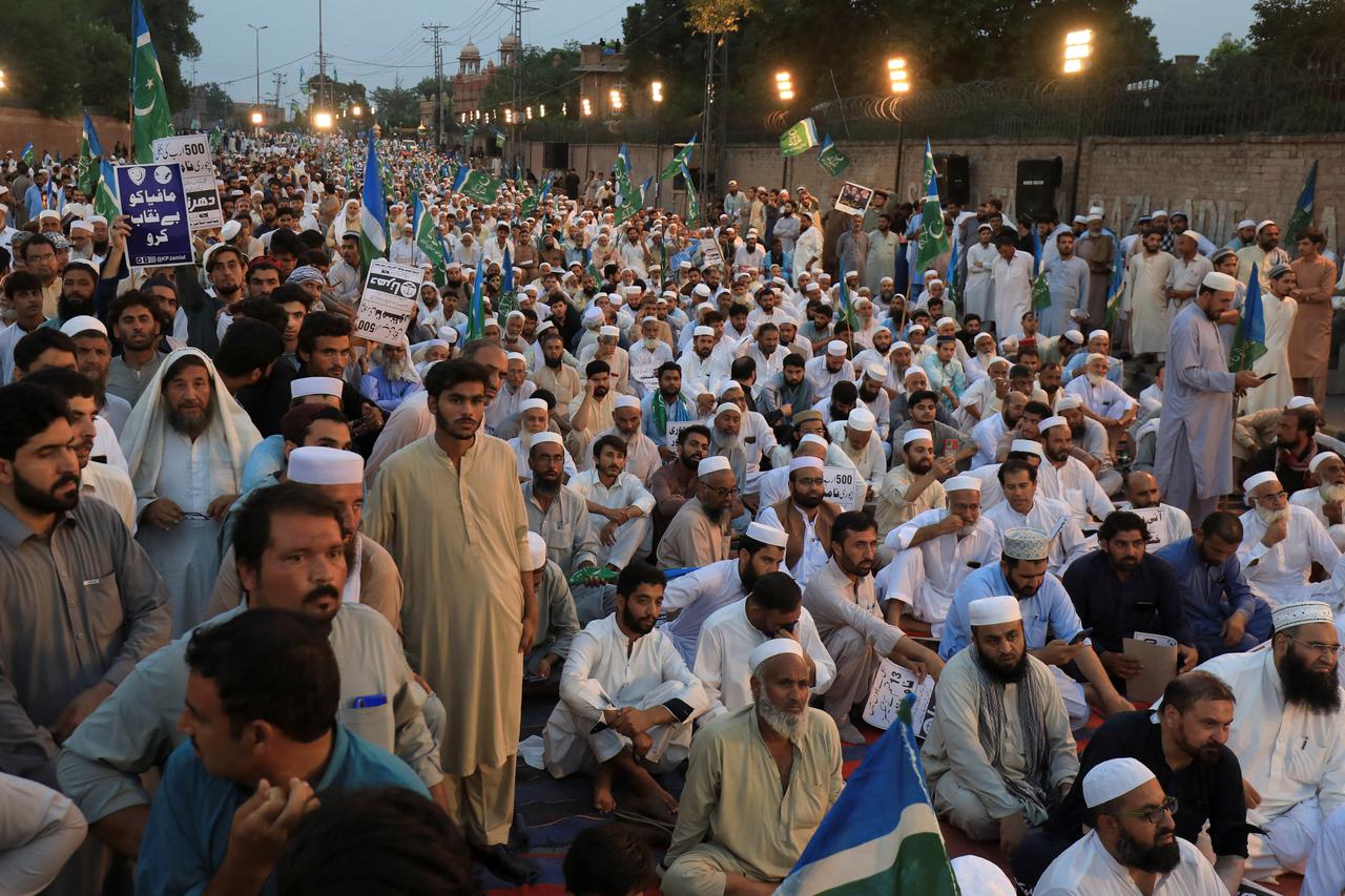 Protest against the hike on fuel prices and power bills inflation, in Peshawar