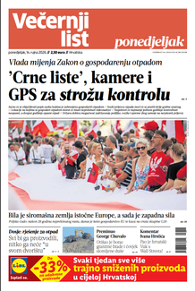 Večernji list naslovnica