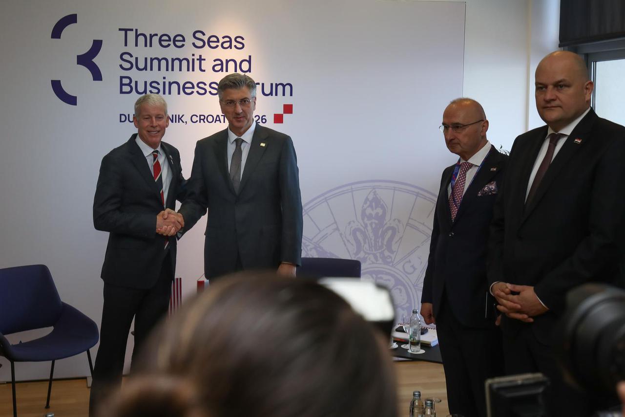 Dubrovnik: Sastanak predsjednika Vlade Andreja Plenkovića s državnim tajnikom za energetiku SAD-a Chrisom Wrightom