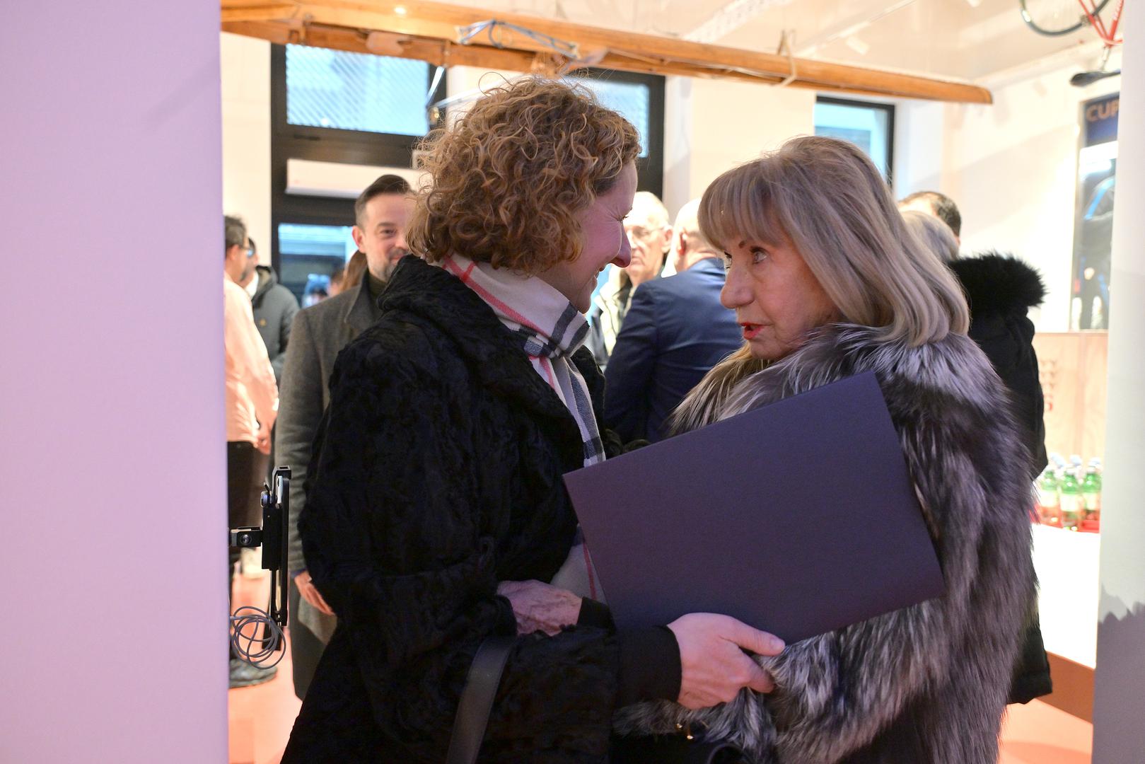 23.01.2026., Zagreb - Konferencija za medije povodom skorosnjeg otvorenja Hrvatskog sportskog muzeja. ministrica kulture i medija Nina Obuljen Korzinek i Biserka Petrovic Photo: Sandra Simunovic/PIXSELL