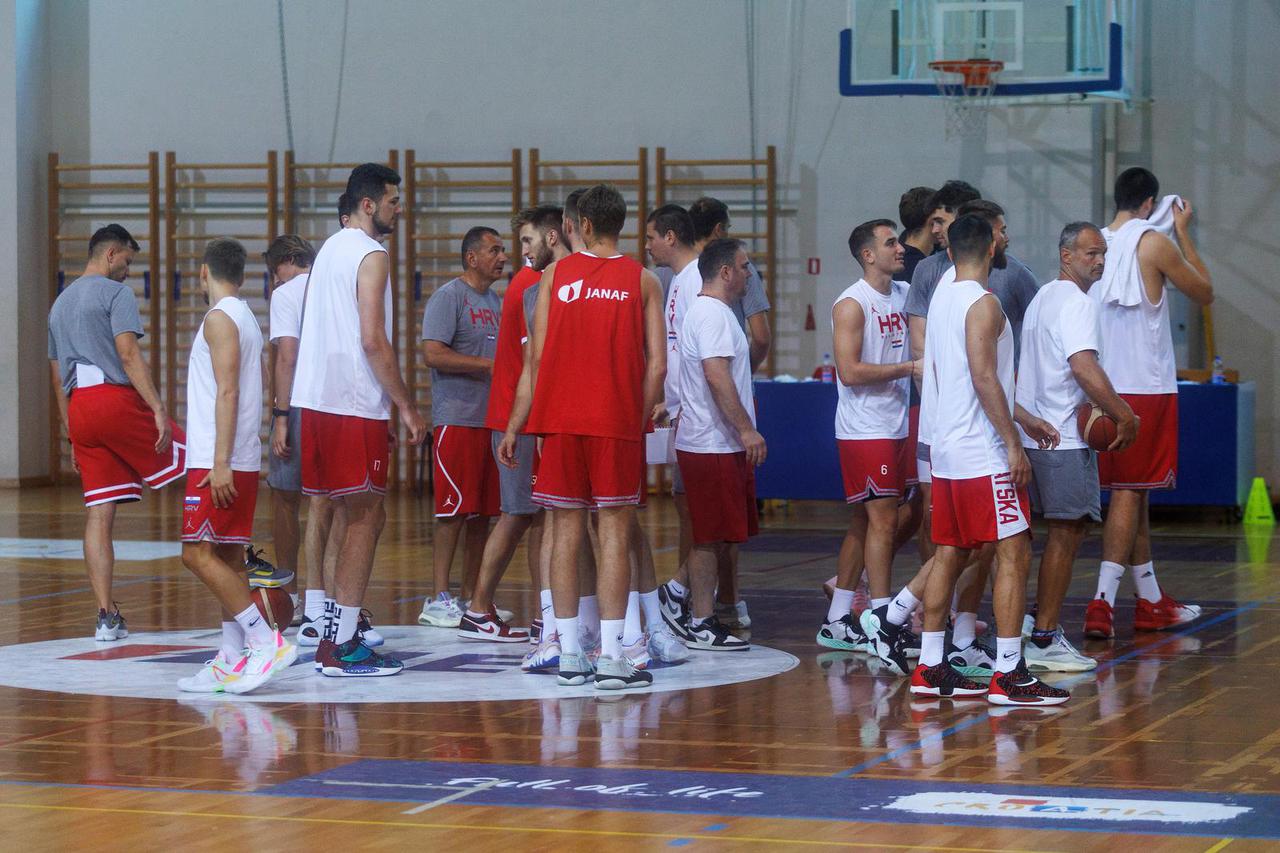 Opatija: Trening hrvatske košarkaške reprezentacije
