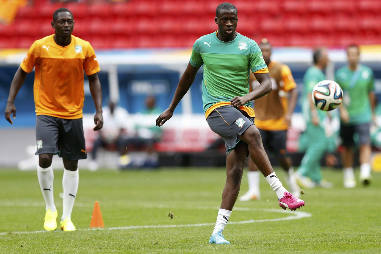 Yaya Toure na treningu
