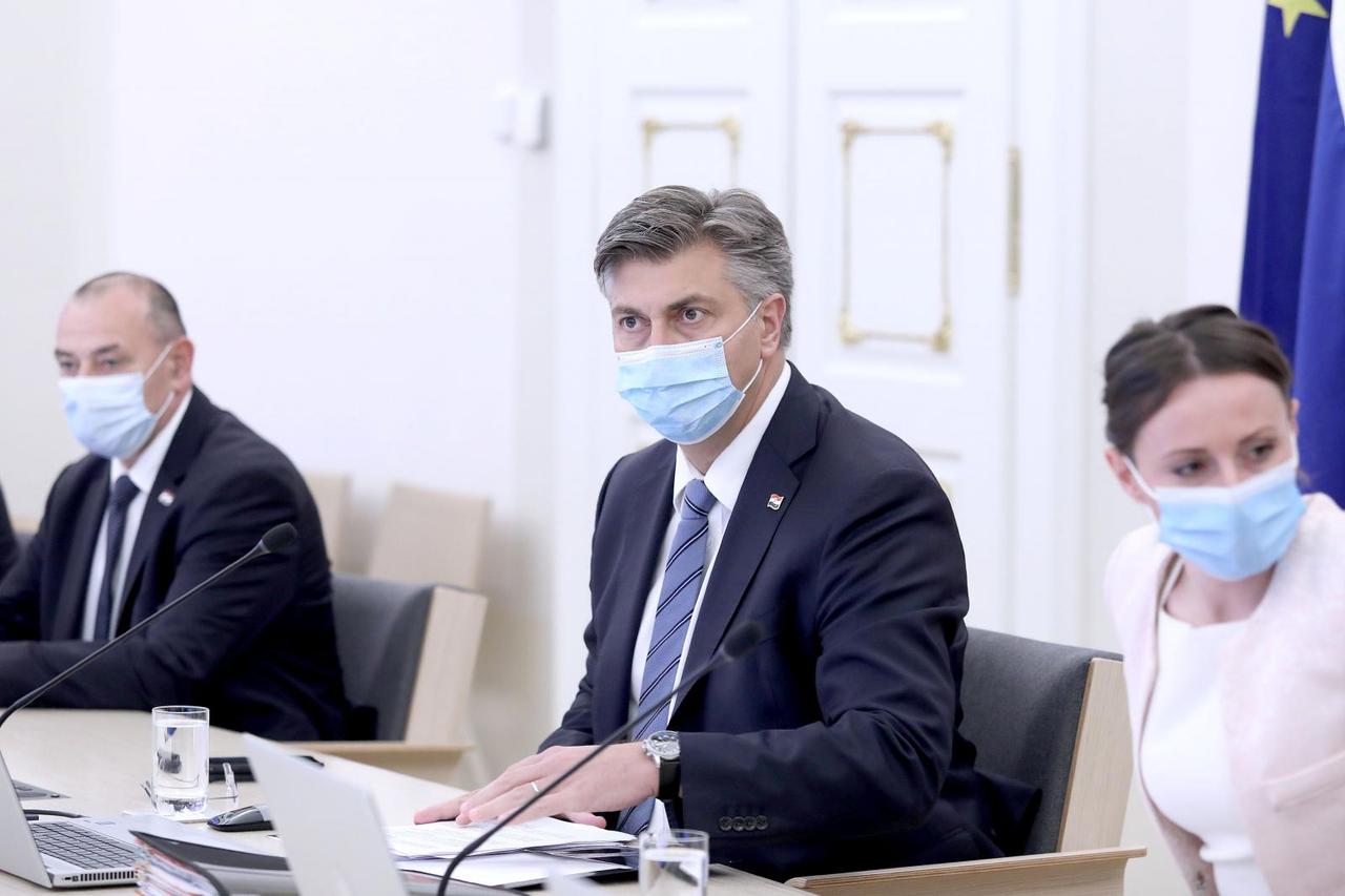 Zagreb: U Banskim dvorima održana sjednica Vlade