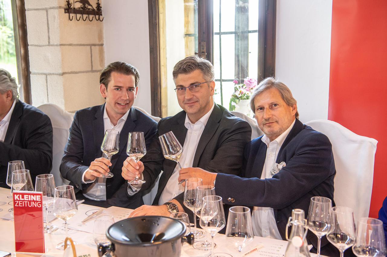 Sebastian Kurz, Andrej Plenković i Johannes Hahn