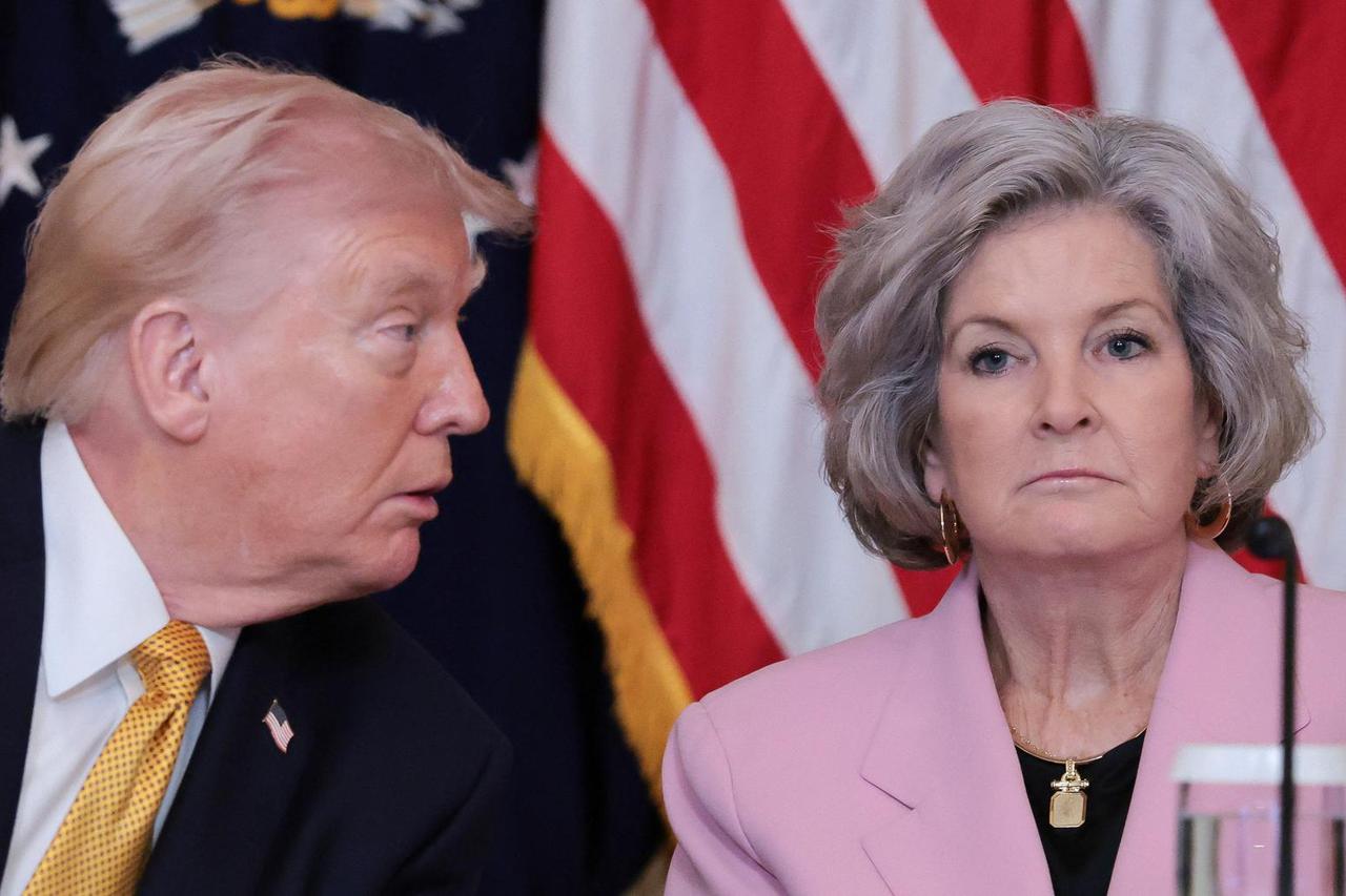 Lunch with the Kennedy Center board members in the East Room at the White House
