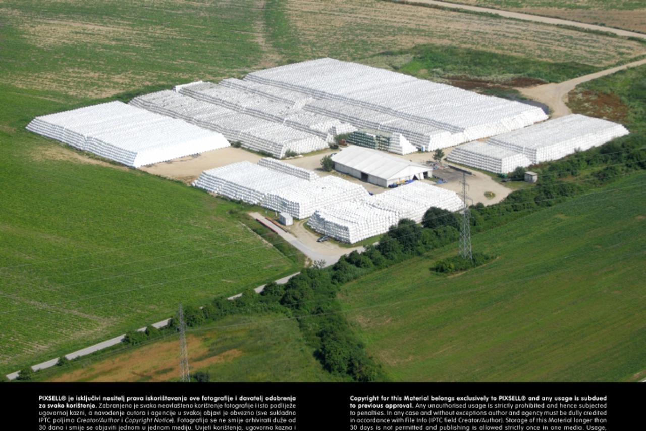 '29.06.2010., Varazdin, Varazdin iz zraka, Gradska sportska dvorana Photo: Marko Jurinec/PIXSELL'