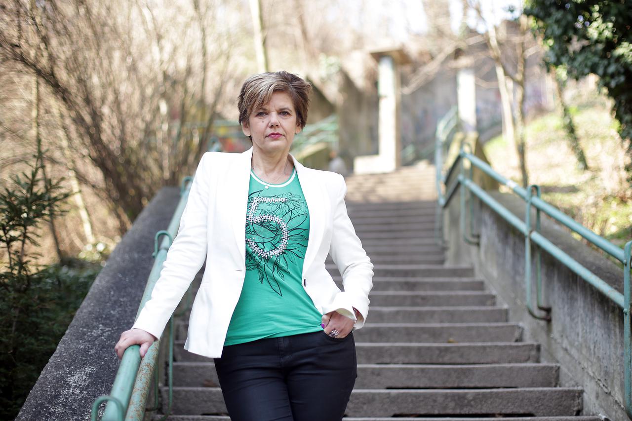 14.03.2017., Zagreb - Novinarka Ivana Kalogjera pokrenula portal 'Nismo same'. Portal je prvenstveno namijenjena zenama oboljelima od raka, clanovima njihove obitelji i prijateljima.  Photo: Luka Stanzl/PIXSELL