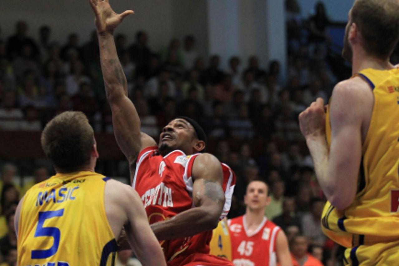 '01.06.2011., Trnsko, Zagreb - 2. utakmica finala prvenstva hrvatske, KK Zagreb - KK Cedevita. Dontaye Draper. Photo: Antonio Bronic/PIXSELL'