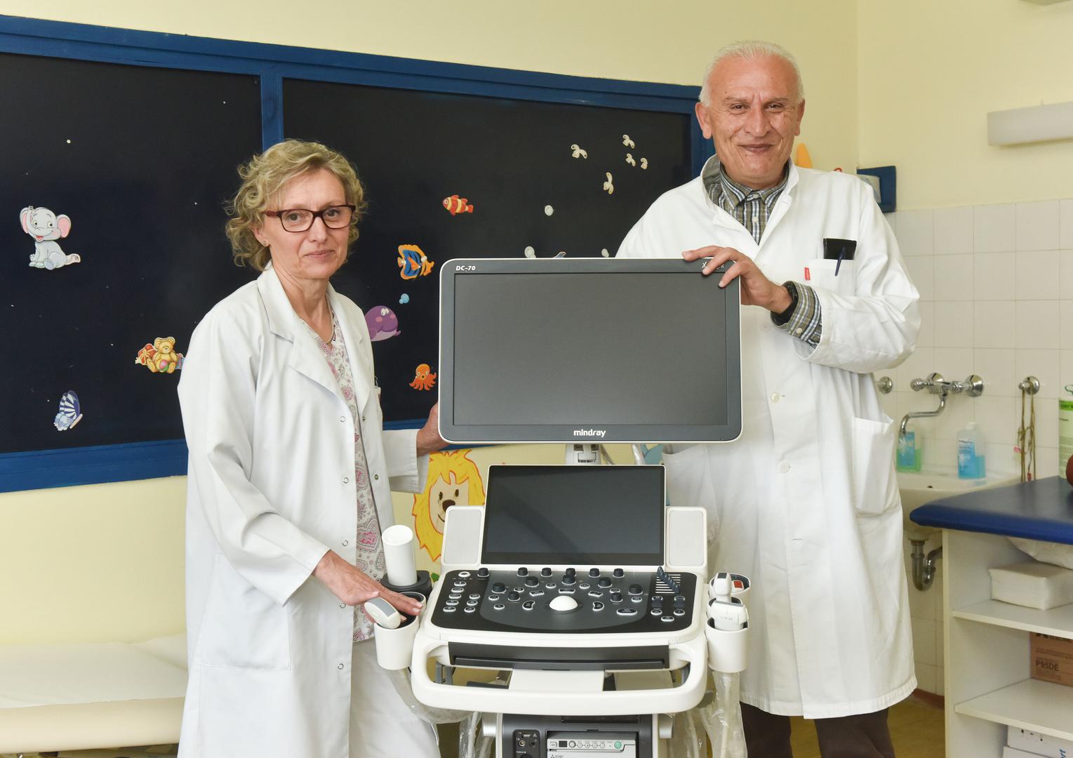 Ivanka Fehir-Radanović, dr. med., voditeljica Odjela za pedijatriju i prim. Ali Allouch, dr. med., ravnatelj Opće bolnice Bjelovar 