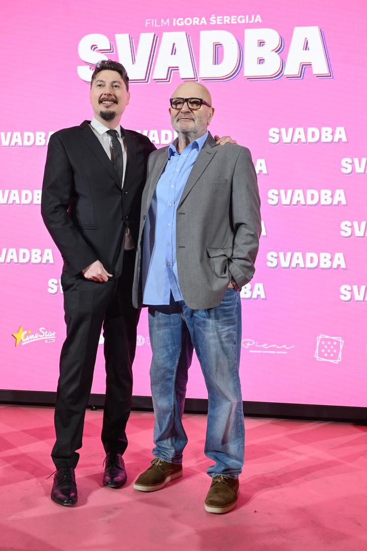 Redatelj i scenarist "Svadbe" Igor Šeregi s glumcem Dejanom Aćimovićem