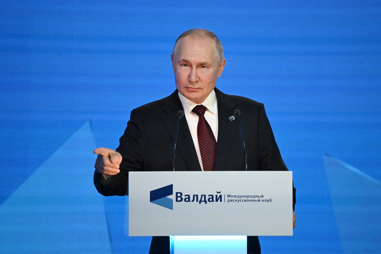 Russian President Putin attends Valdai Discussion Club