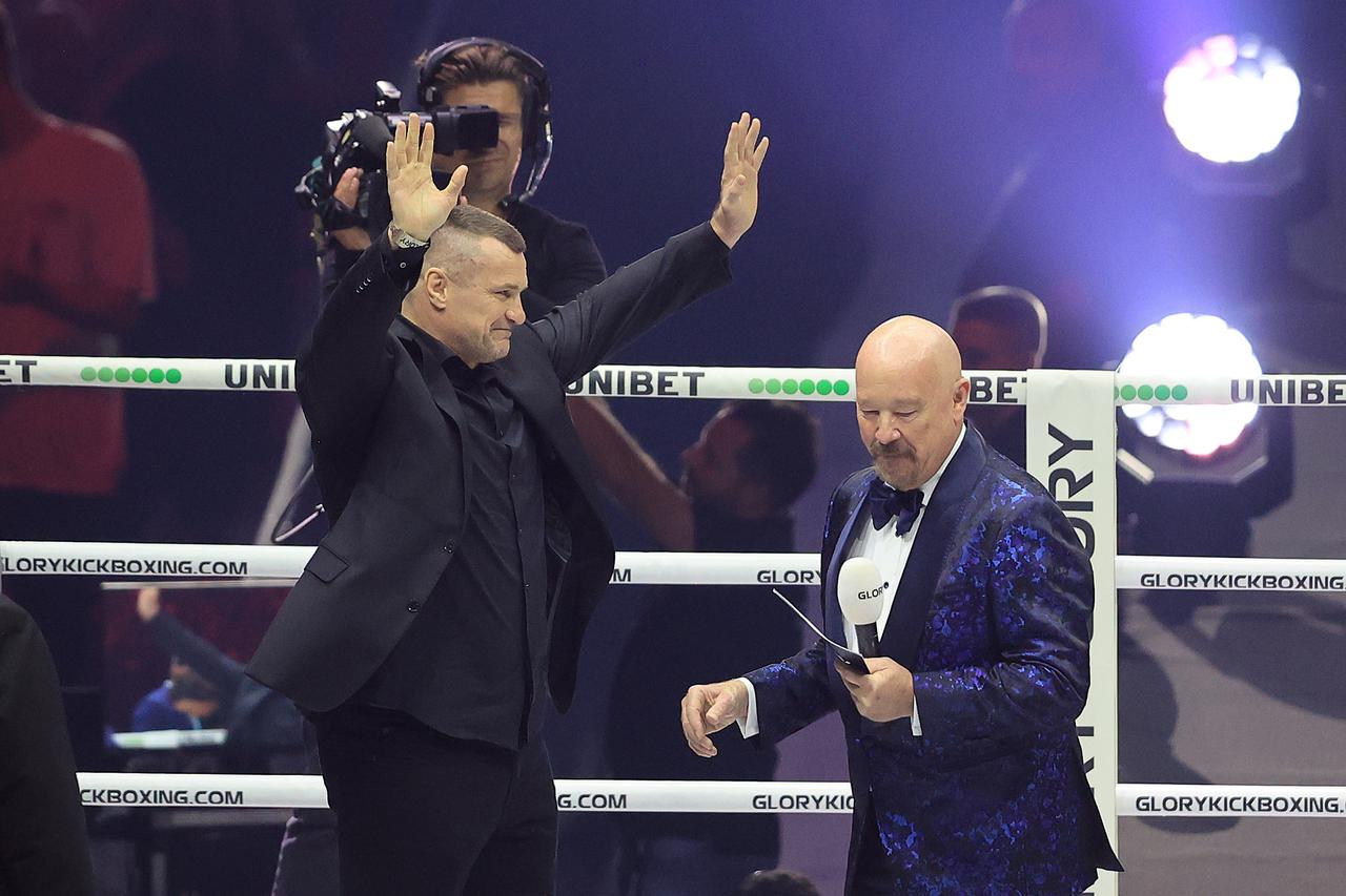 Zagreb: Turnir u kickboxingu, Glory 95, u Areni Zagreb, Mirko Filipović u ringu