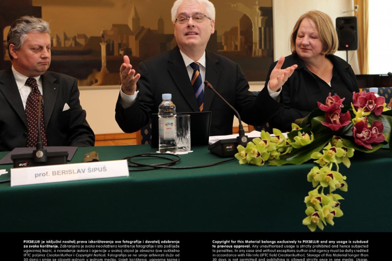 '23.02.2013., Zagreb - Predsjednik RH Ivo Josipovic okupio je predstavnike hrvatsk?h gradova i kulturnih institucija na raspravu o mogucnostima kulturne suradnje na prostoru zemalja Europske unije, pr