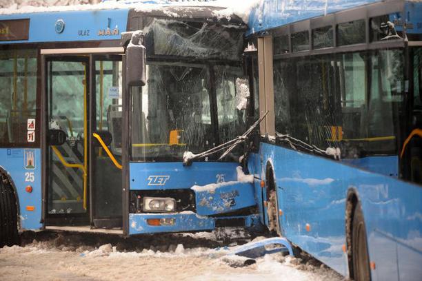 sudar Blato ZET autobus
