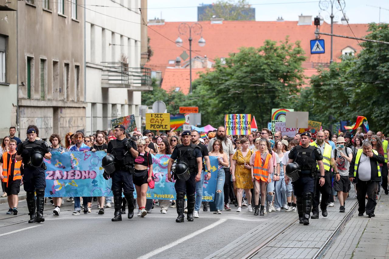 Zagreb: 22. Povorka ponosa pod sloganom "Zajedno za trans prava!"