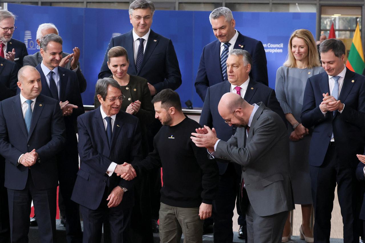 Volodimir Zelenski na summitu europskih lidera