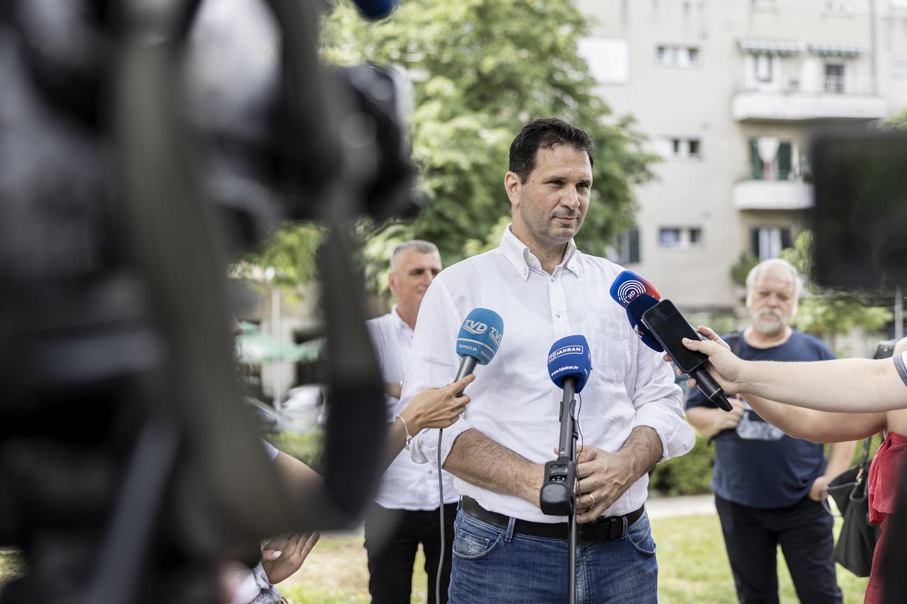 Konferencija kandidata Mosta za gradonačelnika Splita Josipa Markotića