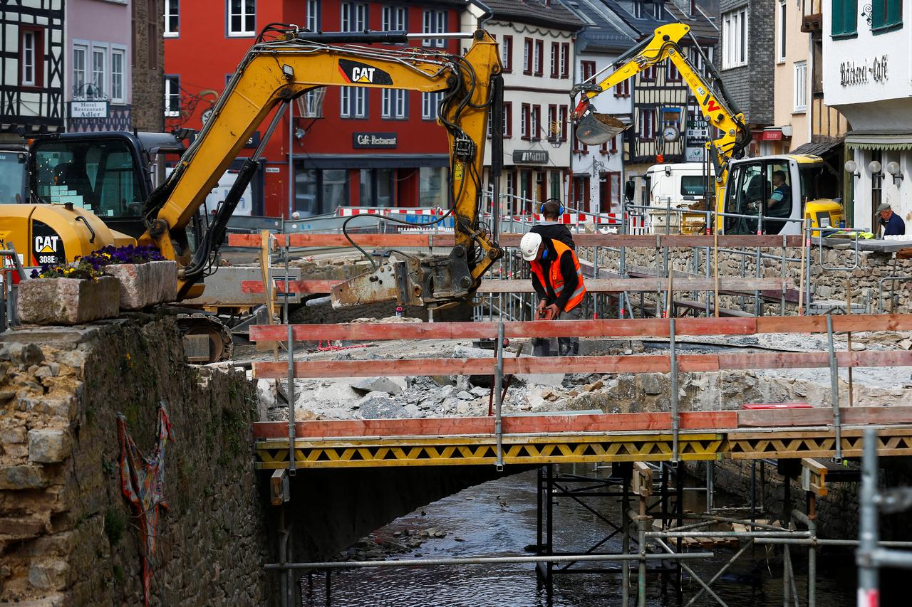 Construction work in Bad Muenstereifel