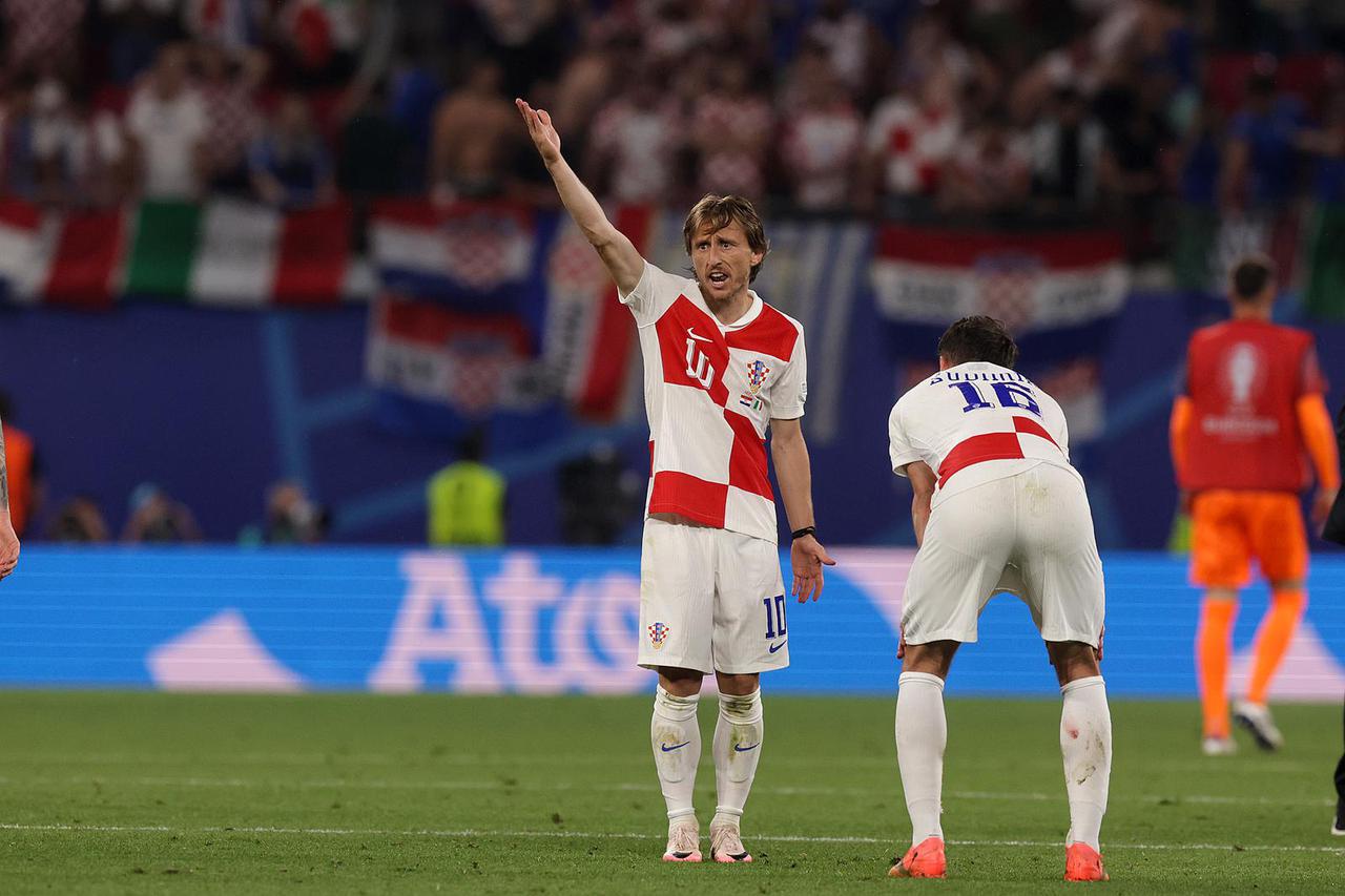 Leipzig: U posljednjem tre?em kolu skupine B na EURU hrvatska nogometna reprezentacija je odigrala 1-1 protiv Italije 