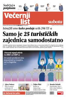 Večernji list naslovnica