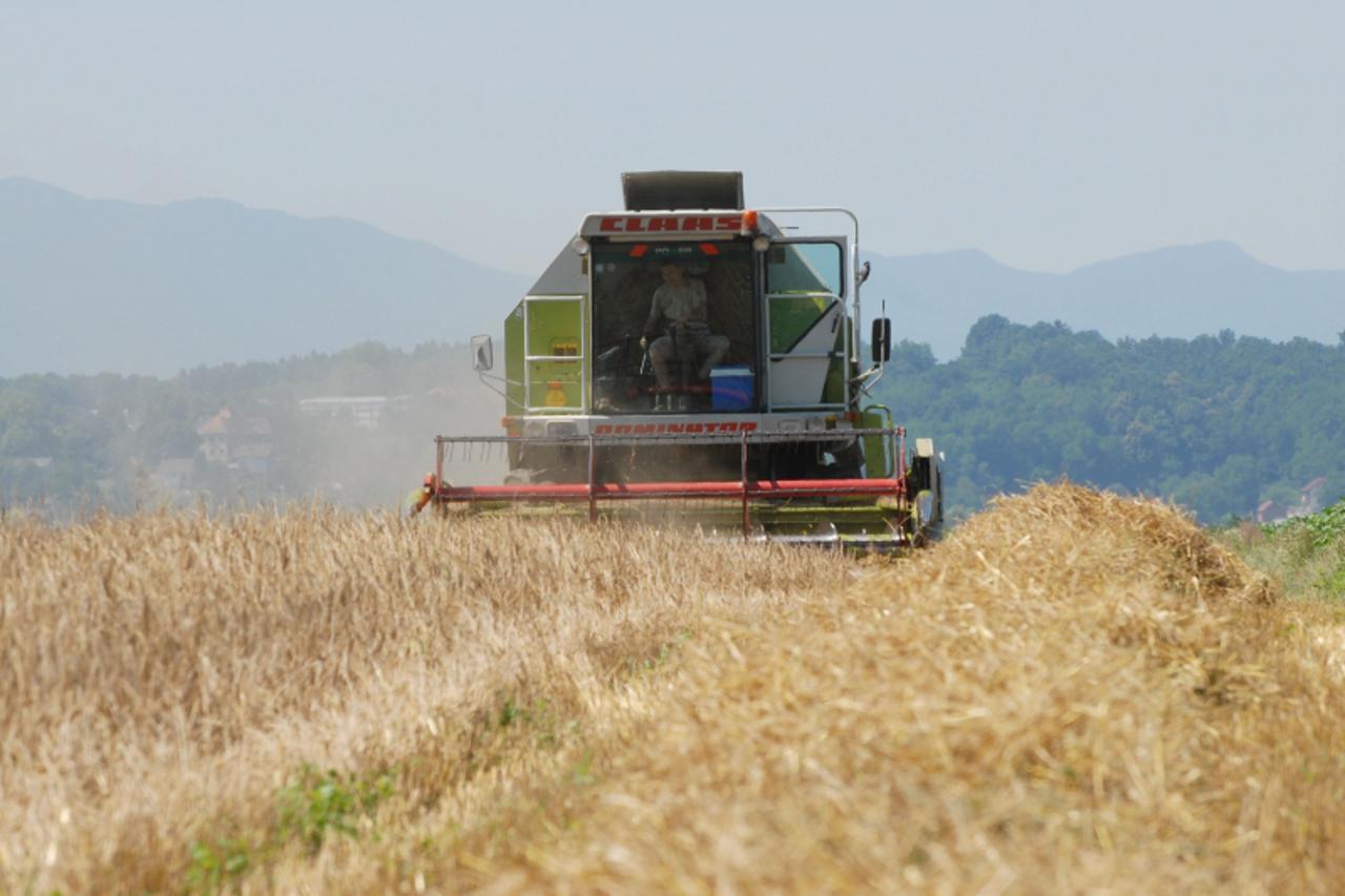 '30.06.2010., Nova Ves, Poljoprivrednici varazdinske zupanije danas su poceli s zetvom jecma a za 15 dana na red dolazi i psenica Photo: Marko Jurinec/PIXSELL'