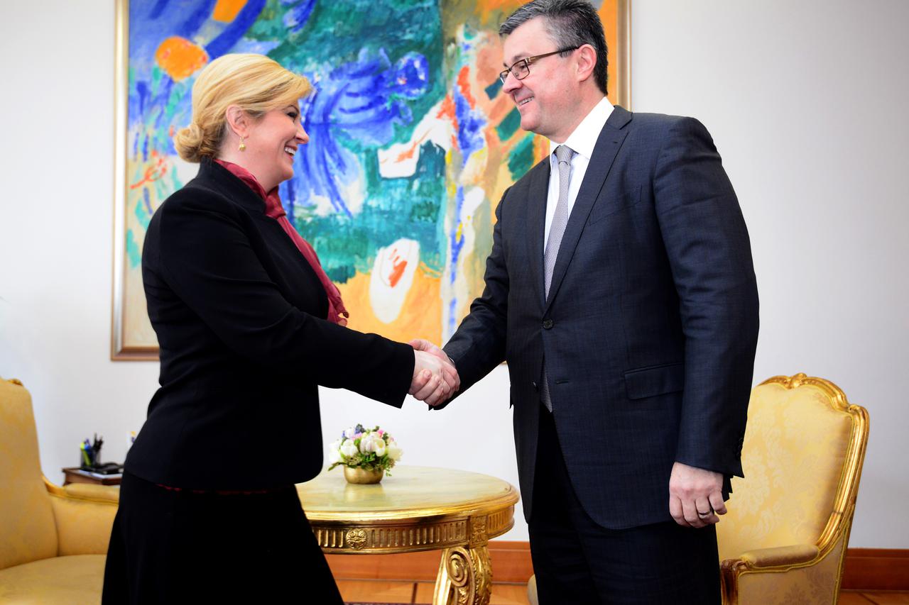 Kolinda Grabar-Kitarović i Tihomir Orešković