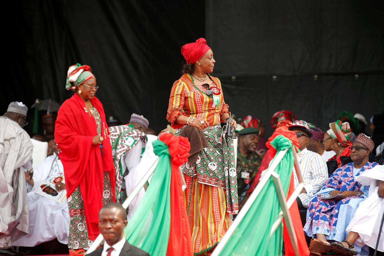 FILE PHOTO: Nigeria's Petroleum Minister Alison-Madueke attends the flag-off for Nigeria's President Goodluck Jonathan's campaign for a second term in office, in Lagos