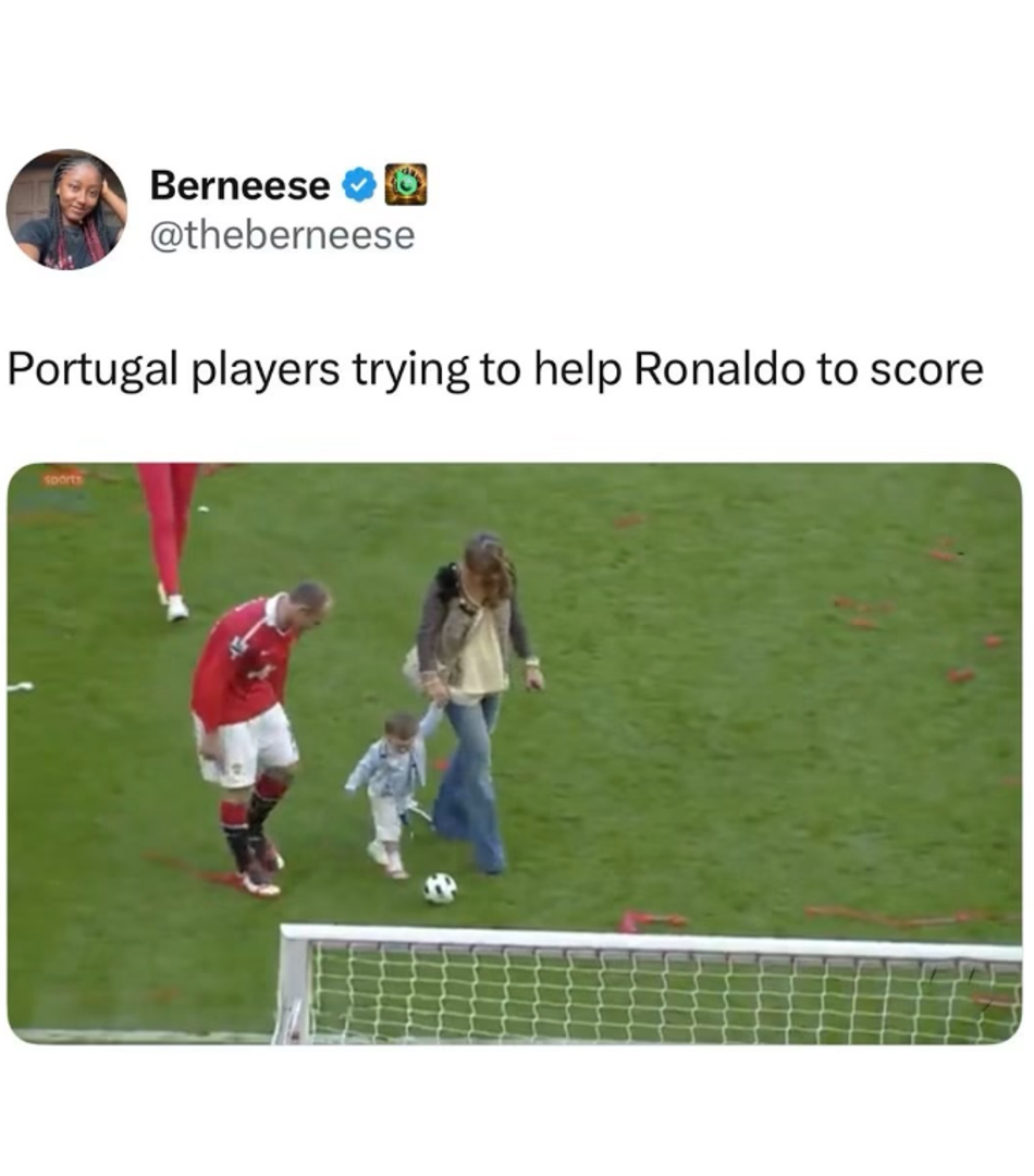 Od usporedbi s muzejskim eksponatima do šala na račun njegovog kretanja na terenu i činjenice da 10 utakmica na svjetskim prvenstvima nije postigao pogodak, Ronaldo je postao glavna meta „digitalne paljbe“.