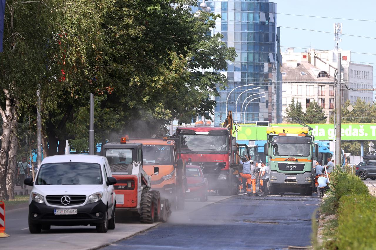 Zagreb: Završava se asflatiranje Vukovarske