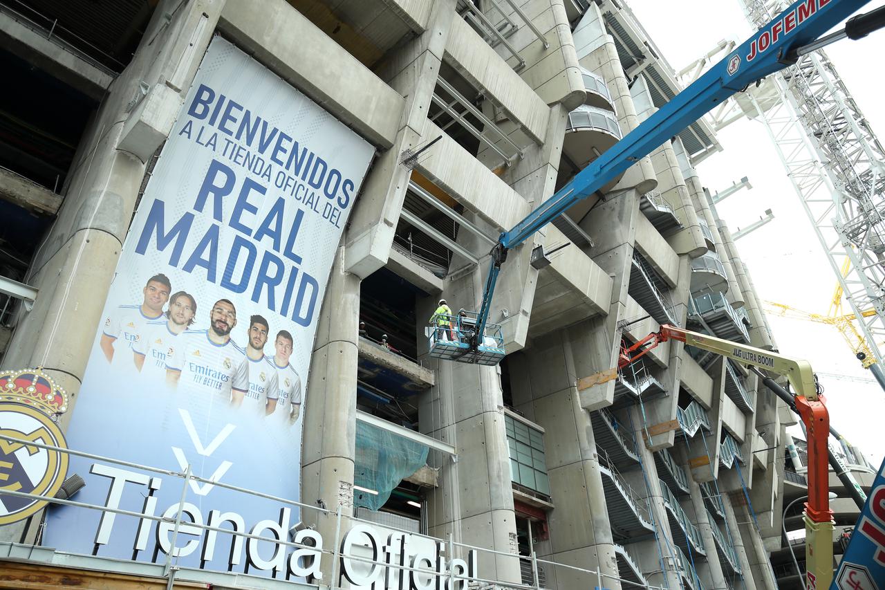 Madrid: U tijeku se radovi na obnovi Realova stadiona Santiago Bernabeua