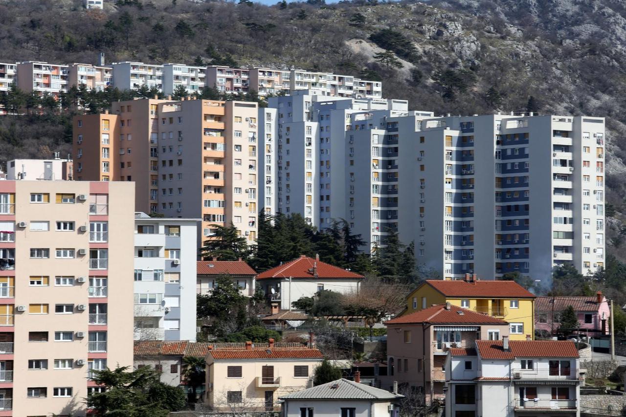 Rijeka: Stambene zgrade u gradskom naselju Gornja Vežica