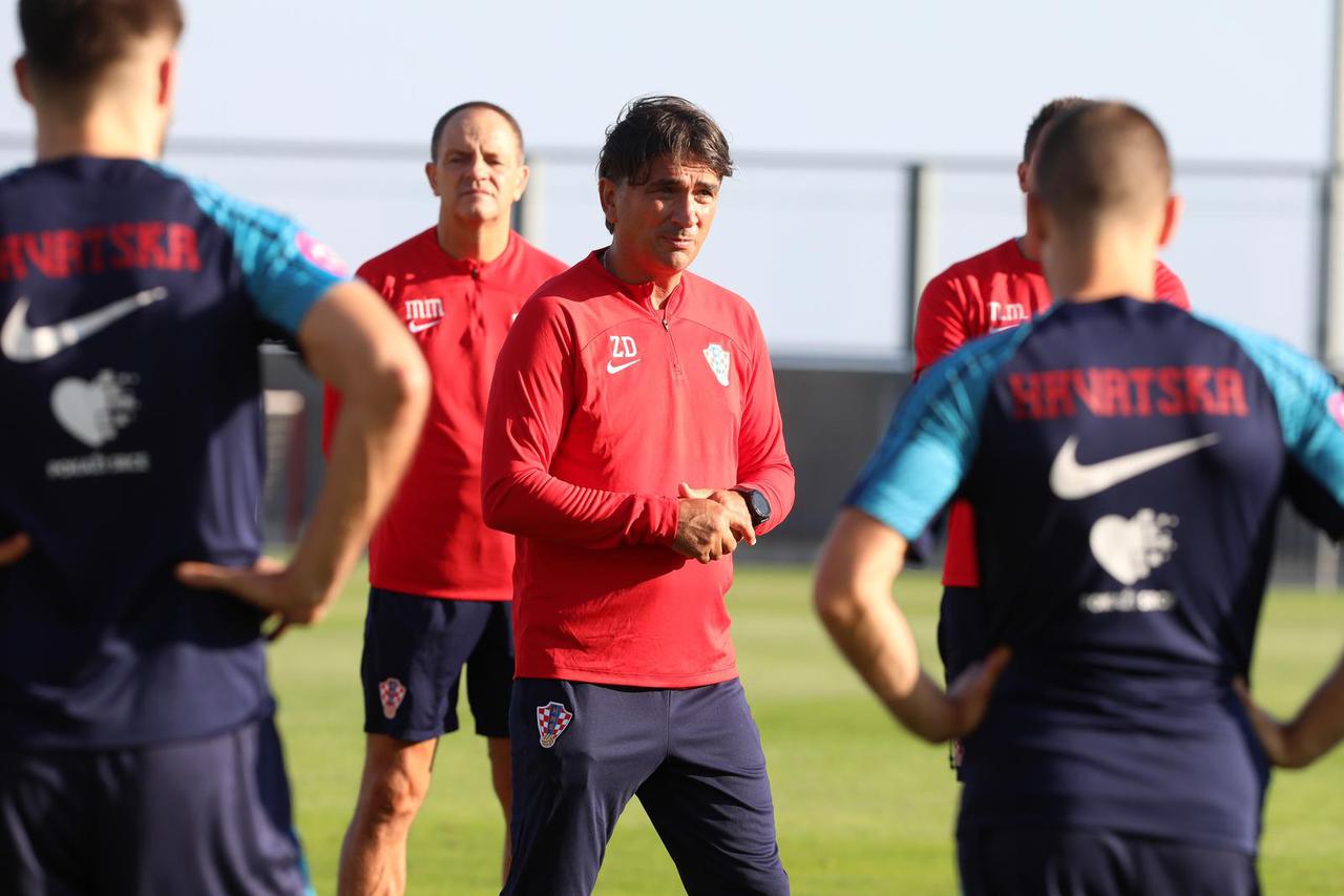 Rijeka: Trening nogometaša Hrvatske reprezentacije