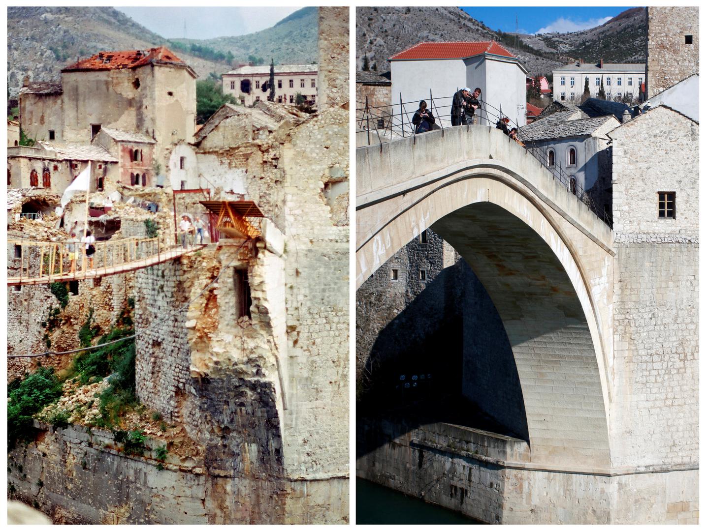 Reuters je objavio fotografije na kojima se može vidjeti kako je Mostar izgledao tijekom rata, a kako 20-ak godina poslije...