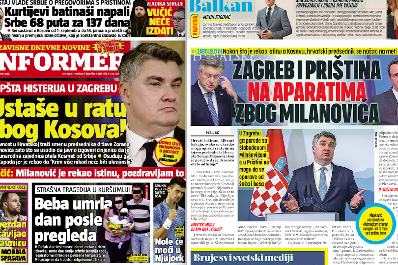Milanovic - tabloidi - Srbija