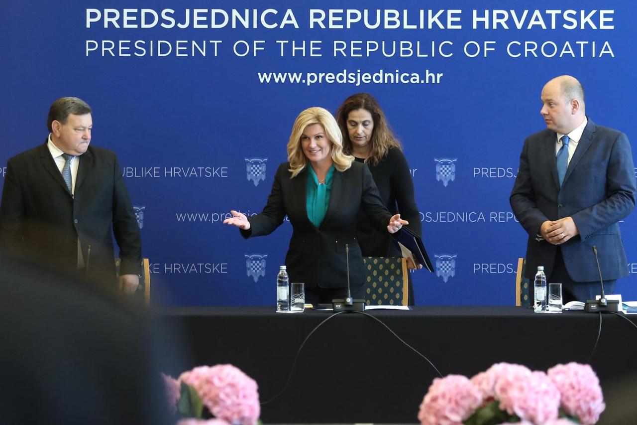 Zagreb: Predsjednica sudjelovala na 10. sjednici Vijeća za domovinsku sigurnost