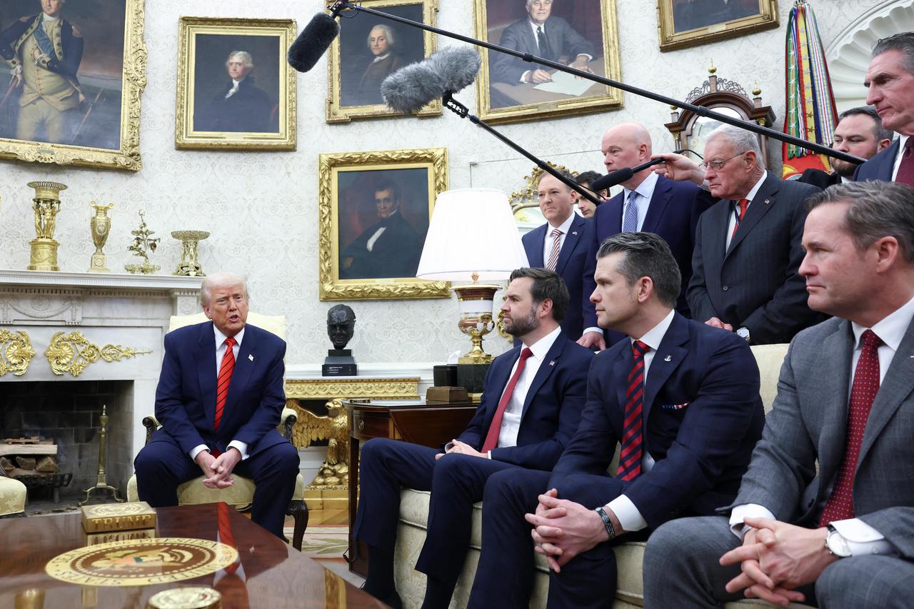 U.S. President Trump meets NATO Secretary General Rutte at the White House in Washington