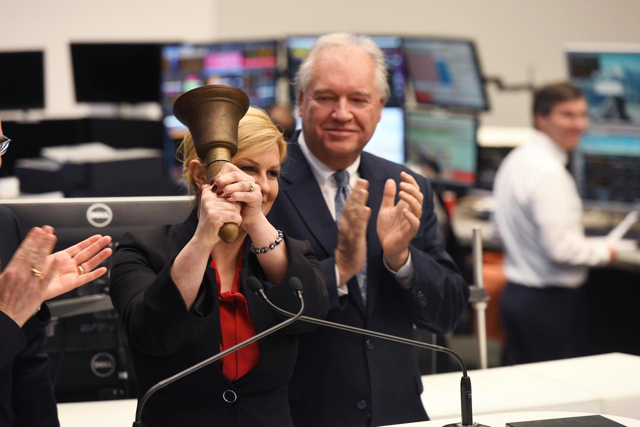 Predsjednica Republike posjetila Frankfurtsku burzu vrijednosnih papira