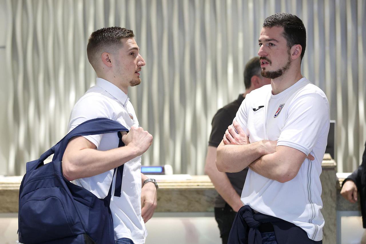Zagreb: Okupljanje hrvatske rukometne reprezentacije uoči nastupa na turniru Gjensidige Cup 2024.