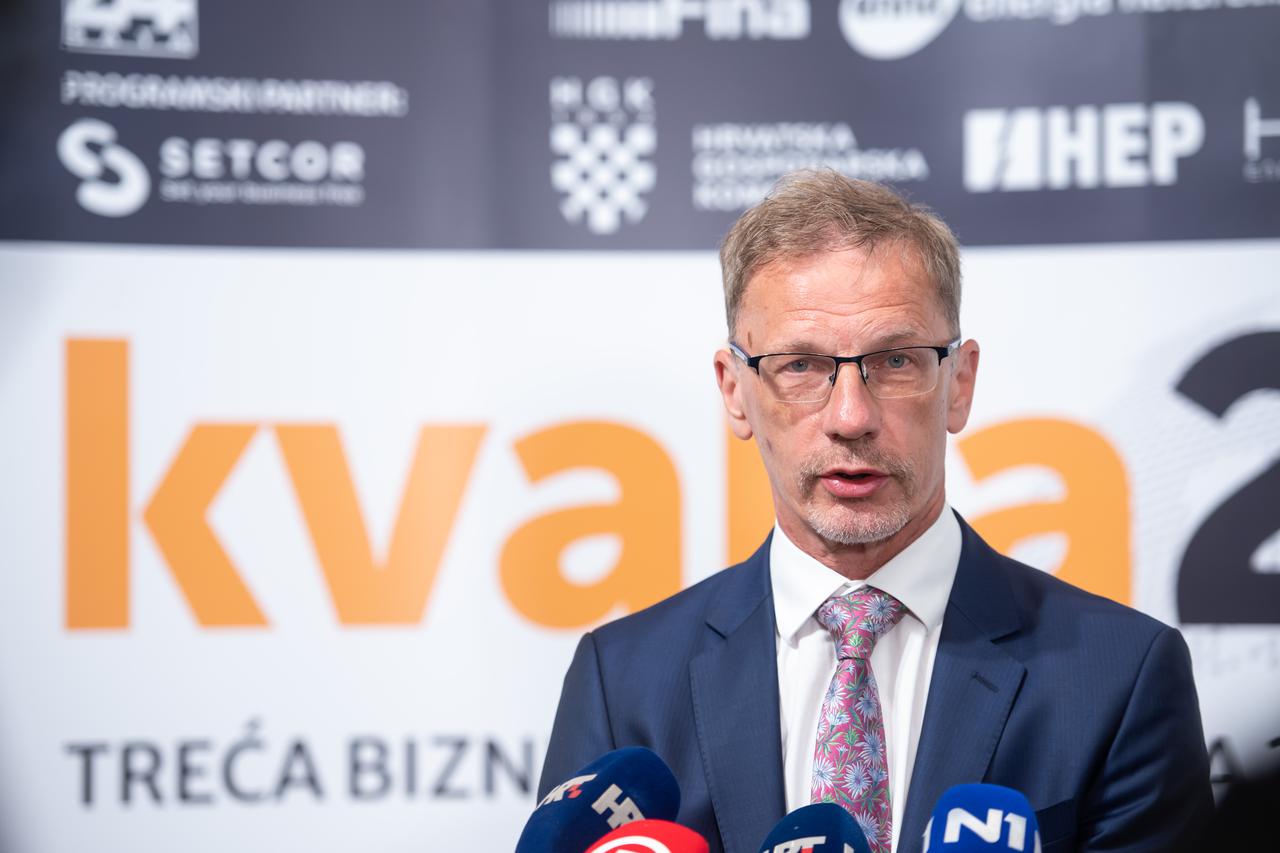 Zagreb: Konferencija Kvaka24, guverner HNB-a Boris Vujčić dao je izjavu medjima