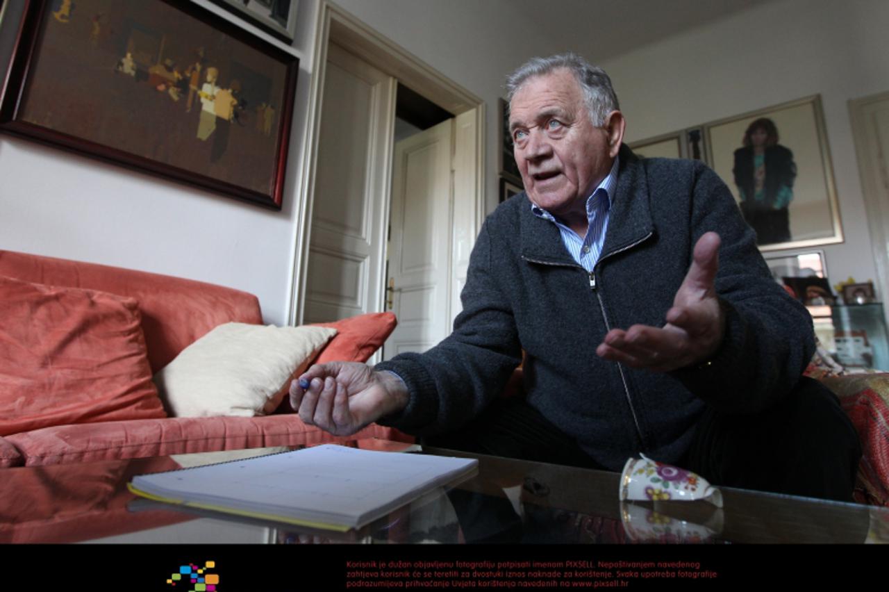 '09.10.2012., Zagreb - Antun Vrdoljak, hrvatski glumac, redatelj i producent, bivsi potpredsjednik Republike Hrvatske, HDZ-ov zastupnik u drugom sazivu Hrvatskog sabora, bivsi direktor HRT-a, bivsi pr