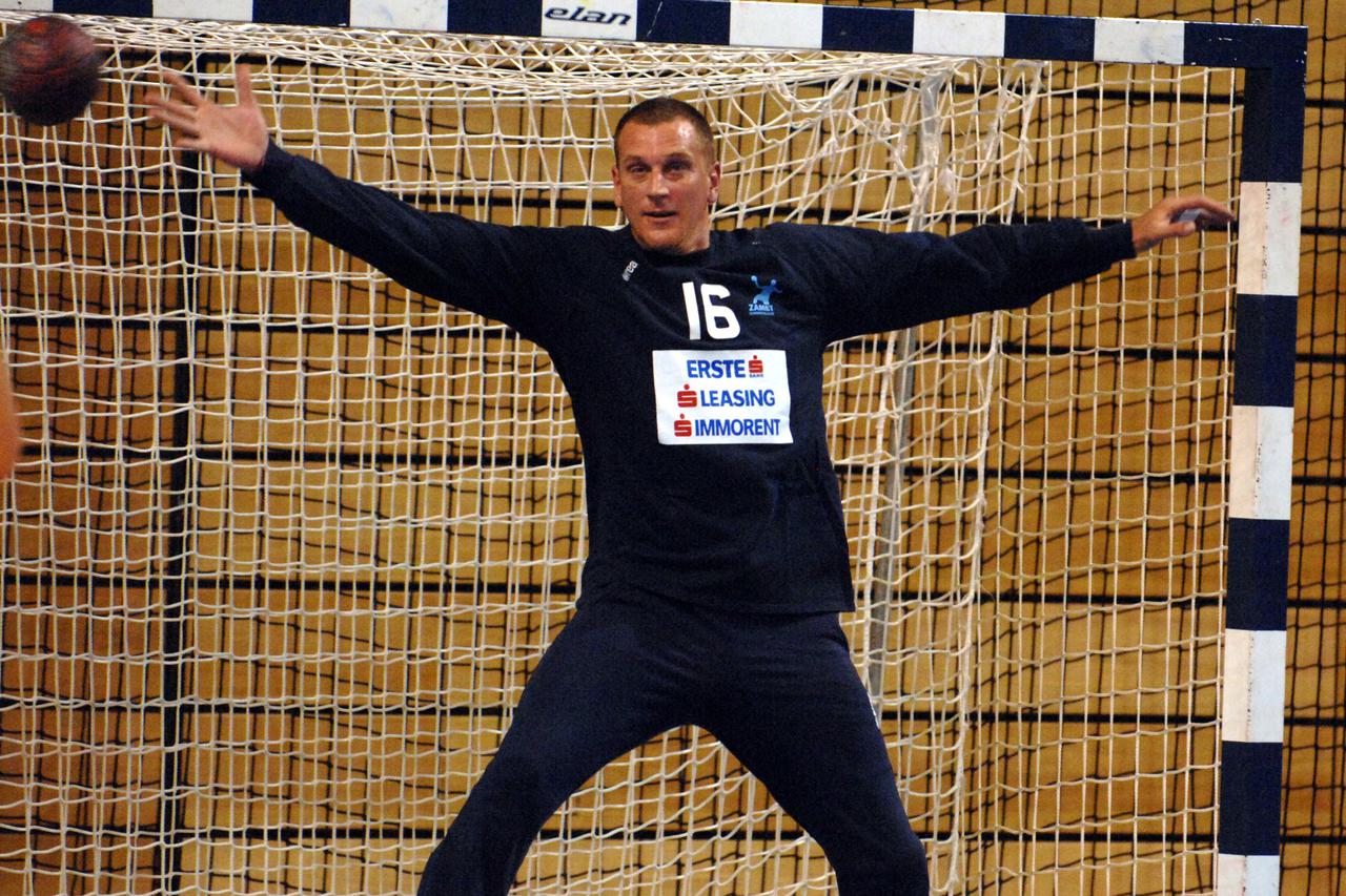 24.04.2010. Rijeka - Rukometna utakmica  25. kola 1.HRL Premijer lige izmedju Zameta i Bjelovara. Vratar Zameta Valter Matosevic. Photo: Goran Kovacic/PIXSELL