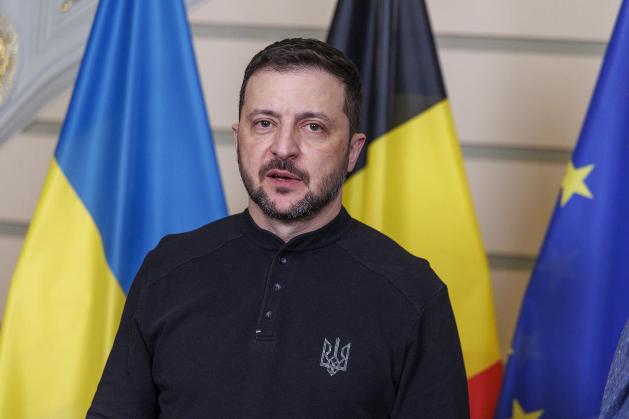 Volodimir Zelenski i premijer Bart De Wever uoči iznimnog sastanka Europskog vijeća u Bruxellesu
