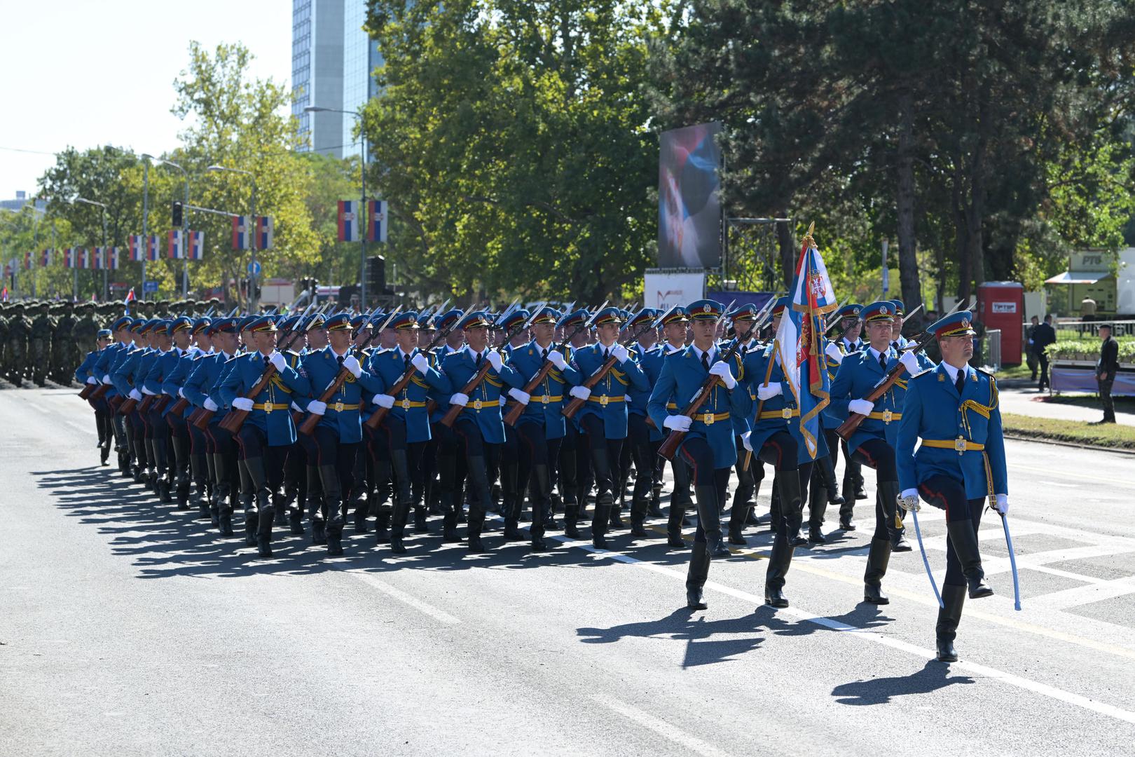 18, September, 2025, Belgrade - Minister of Defense Bratislav Gasic and Chief of the General Staff of the Serbian Armed Forces General Milan Mojsilovic attended today the dress rehearsal of the military parade "The Power of Unity", which will be held on Saturday, September 20, starting at 11 a.m., near the Palace of Serbia in New Belgrade. Photo: Marijana Jankovic/Ministarstvo odbrane/ATAImages18, septembar 2025, Beograd - Ministar odbrane Bratislav Gasic i nacelnik Generalstaba Vojske Srbije general Milan Mojsilovic prisustvovali su danas generalnoj probi vojne parade "Snaga jedinstva", koja ce biti odrzana u subotu, 20. septembra sa pocetkom u 11 casova, kod Palate Srbija na Novom Beogradu. Photo: Marijana Jankovic/Ministarstvo odbrane/ATAImages Photo: Marijana Jankovic/Ministarstvo odbrane/ATAImages/PIXSELL
