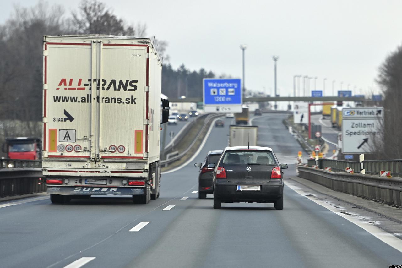 Border crossing Walserberg Germany / Austria.