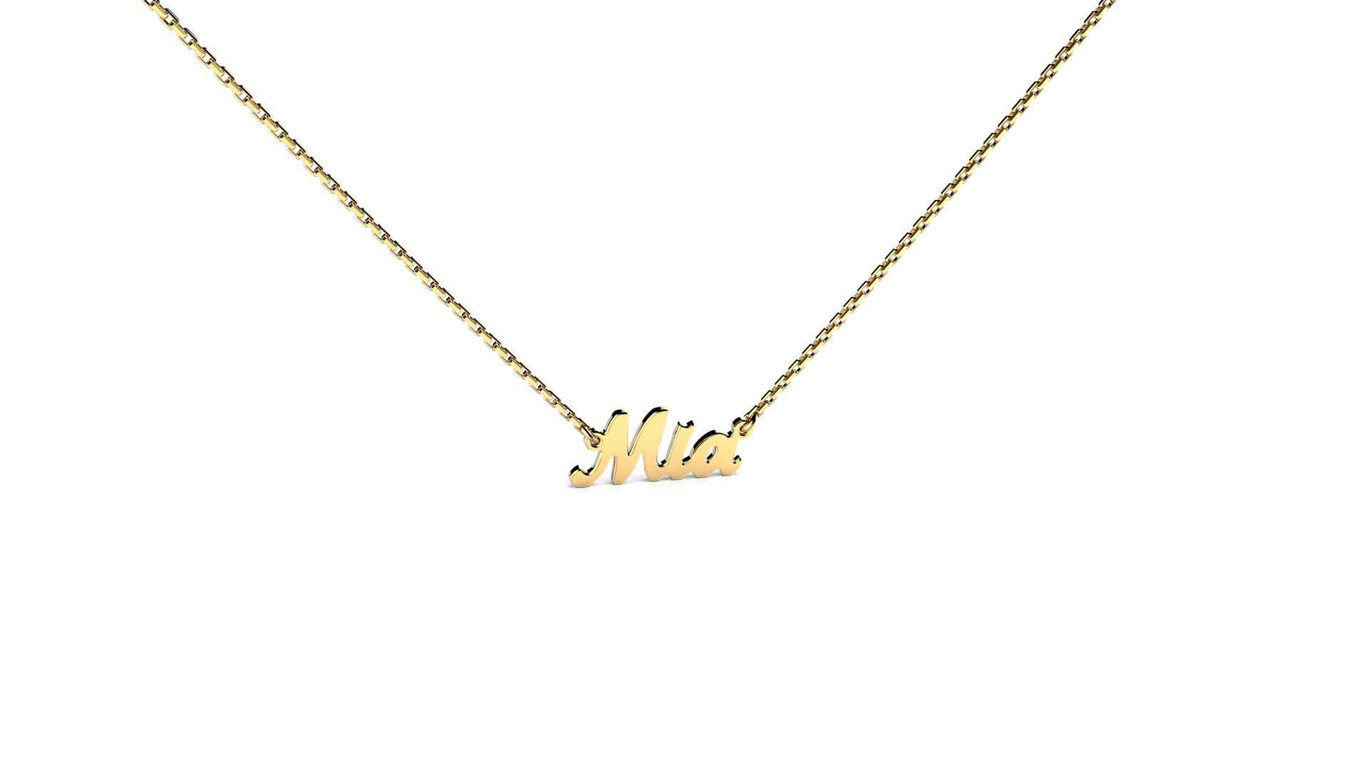 Zaks, zlatna ogrlica sa imenom, cijena ovisi o gramaži