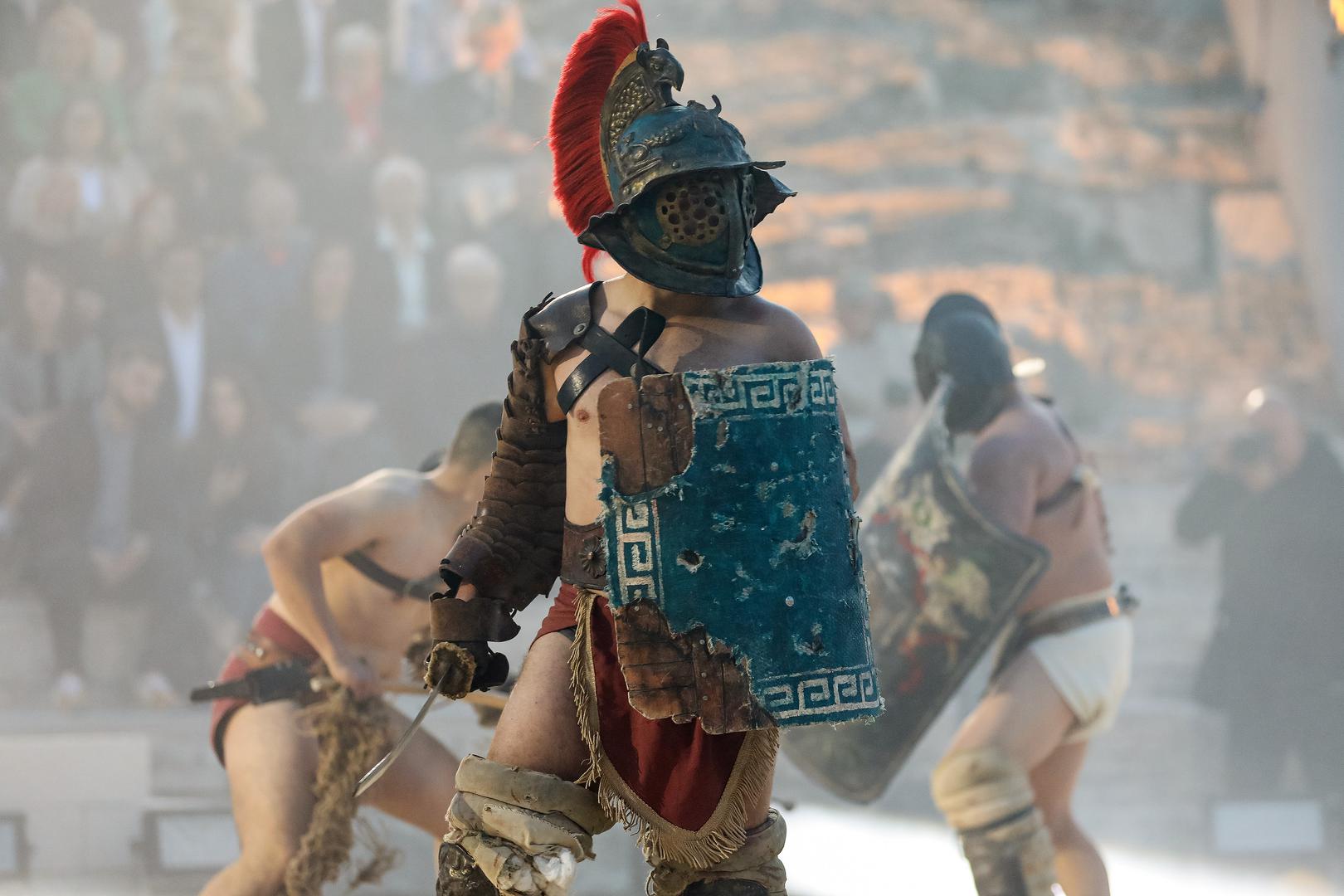 05.05.2023..,Pula -Svečano otvoreno Malo rimsko kazaliste, jedan je to od najvecih projekata u kulturi u posljednjih dvadesetak godina vrijednog vise od tri milijuna eura. Svecanost otvorenja pratio je glazbeno-scenski program u reziji Kresimira Dolencica i Aleksandra Svabica. Riječ je o projektu koji je sufinanciralo Ministarstvo kulture i medija s 1,6 milijuna eura, 1,1 milijuna eura osigurano je kroz fondove Europske unije (SAFU odnosno MRRFEU), dok je ostatak sredstava osigurao Arheoloski muzej Istre. Photo: Srecko Niketic/PIXSELL