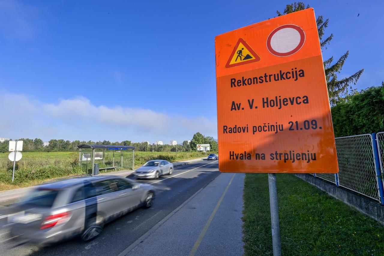 Zagreb: Zbog radova se na mjesec dana zatvara dio Avenije Većeslava Holjevca