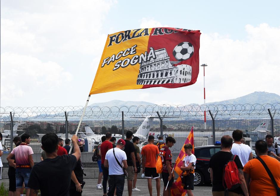 Jose Mourinho arrives in Italy to take up his position as AS Roma coach