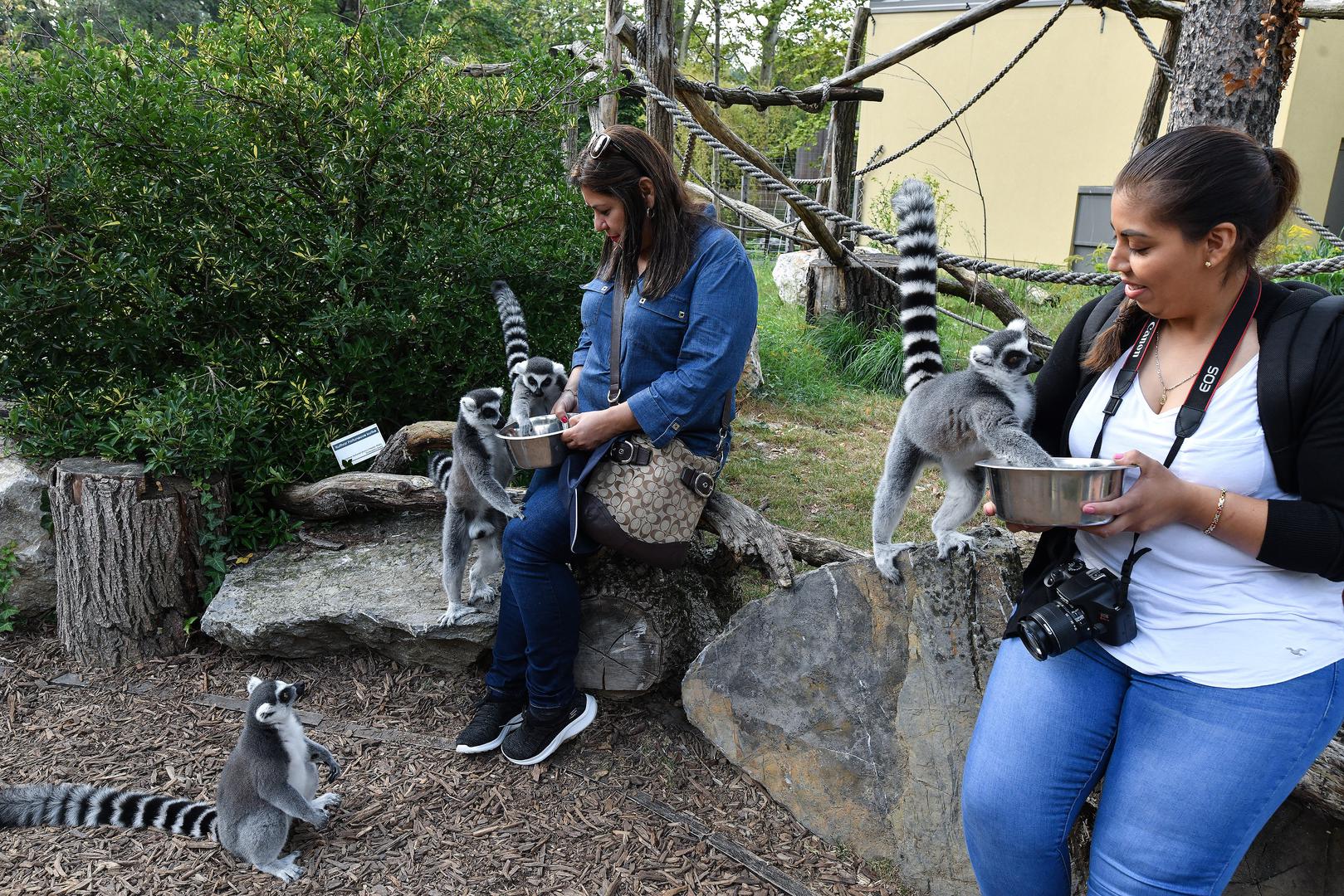 Cortez i njegova obitelj, koji u Hrvatskoj borave sedam dana na poziv HTZ-a, družili su se s brojnim egzotičnim životinjama.
